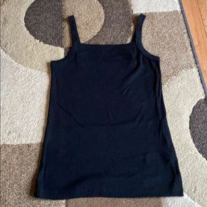 Old Navy Black Square Neck Tank Top